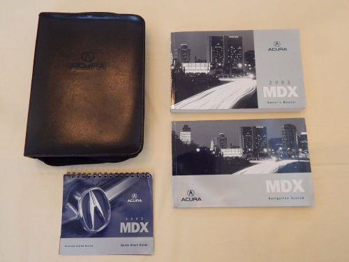 2003 acura mdx &amp; navigation system owner's manual