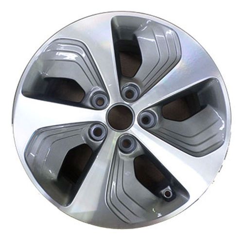 97136 oem reconditioned wheel 16 x 6.5; medium metallic charcoal w/machined face