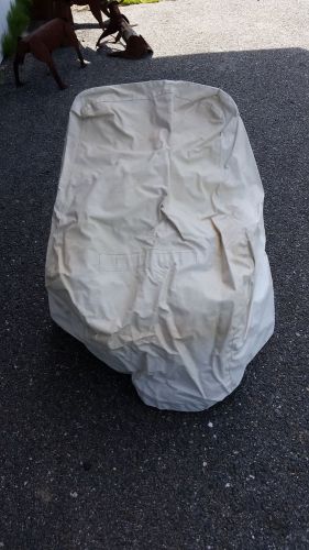 Used custom acrylic coated polyester boat console cover 27"t,24"l,20"w