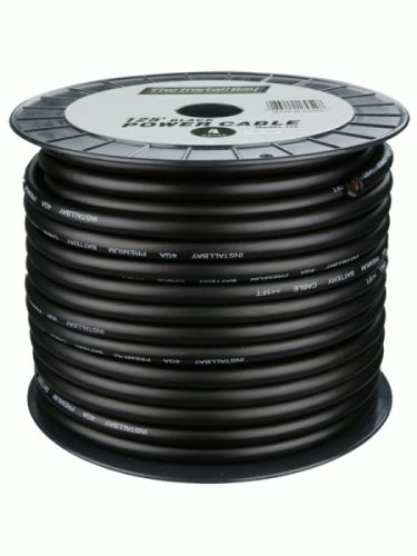 Metra install bay ibgn04-125 125ft coil of hi-performance black 4 ga power cable