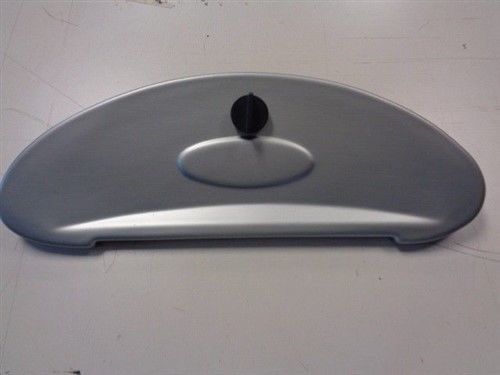 Glove box door silver with black twist latch 19" x 6 5/8" marine boat