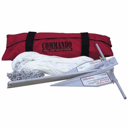 Fortress commando small craft  8.5# anchor, 150&#039; rope, 6&#039; chain, shackle