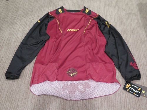 Thor core jersey - mens size xl (s9 maroon mx motocross riding dirt bike atv)