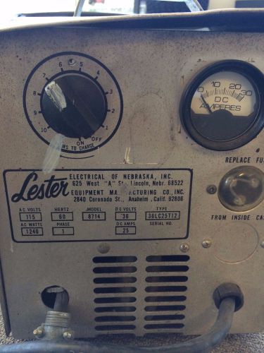 Lester battery charger. 36 volt/25 amps.