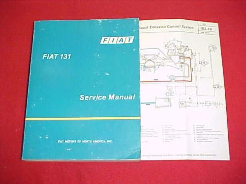 1975 1976 original fiat 131 shop service repair manual 75 76 factory oem