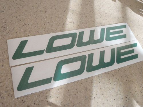 Lowe vintage fishing boat decal 12" die-cut 2-pak free ship + free fish decal!