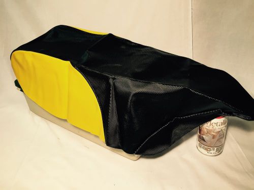 Kawasaki kx125e seat cover black gripper/yellow...new