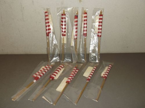 Lot of ten 6" x 4" american flags - new!!!