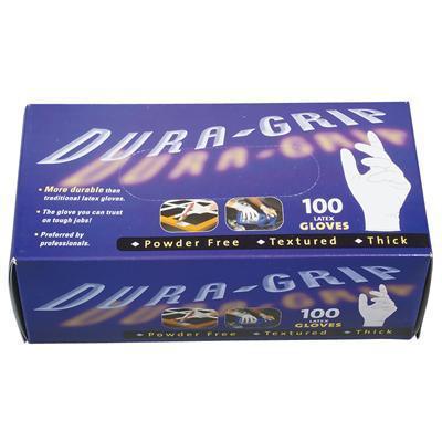 Summit latex gloves dura-grip skin-tight fit large set of 100 990012l