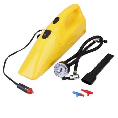 2 in 1 inflator air compressor portable handhold car home dust vacuum cleaner
