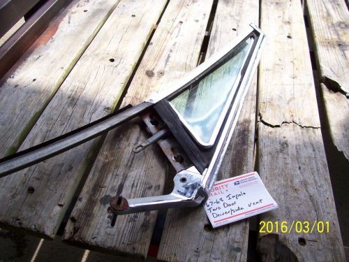 1965-68 chevrolet impala hardtop driver door vent wing window frame glass parts
