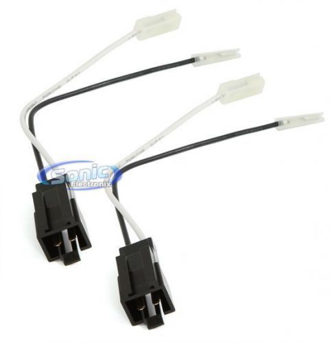 Scosche shcr03b 2-pin rectangular universal speaker harness for 1991-up chrysler