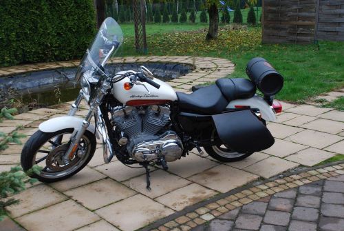 Custom leather saddlebag harley  softail suzuki yamaha honda