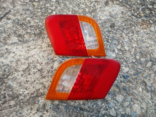 Bmw e46 02-05 325i 330i 4 door taillights left right trunk inner amber oem