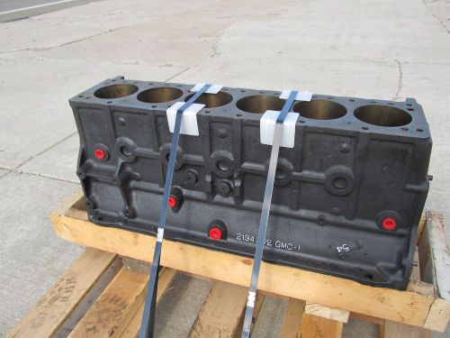 Military 302 g749 engine block 6 cyl. gm gasoline casting # 2194202