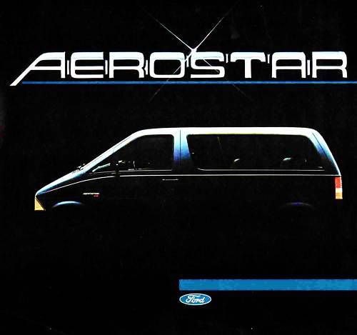 1986 ford aerostar brochure-aerostar wagon &amp; van-xl-xlt