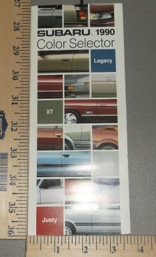1990 subaru exterior color selector brochure