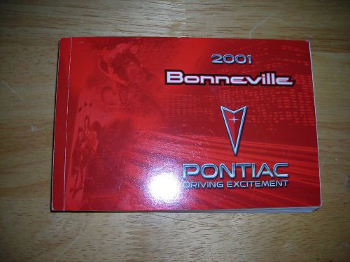 2001 pontiac bonneville owners manual