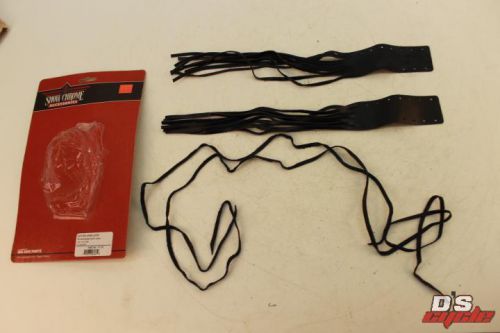 Show chrome 17-110 black leather lever laces