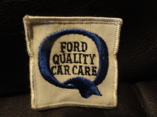 Ford quality car care  patch - vintage - new - original - auto