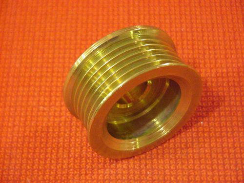 Alternator pulley, 6-grooves, 0.67" / 17mm id, 2.41" / 61.2mm od
