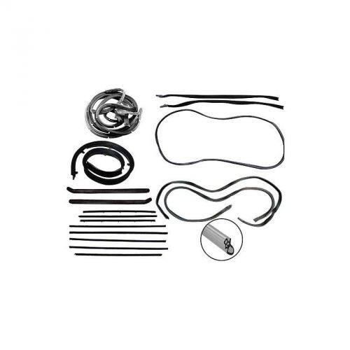 Weatherstrip kit - 2 door hardtop, 1966-1967