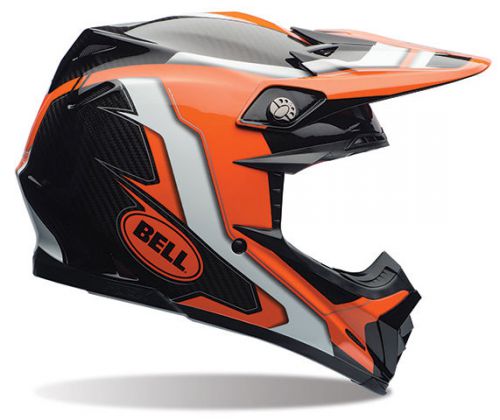 Bell moto-9 flex factory orange black helmet size large