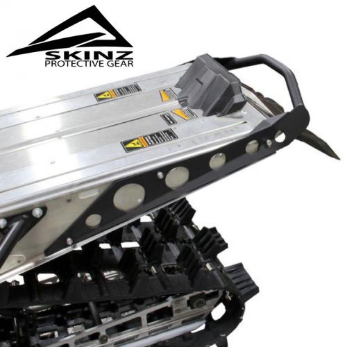 Skinz chromalloy aluminum rear bumper - flat black - polaris 2016 axys rmk 155
