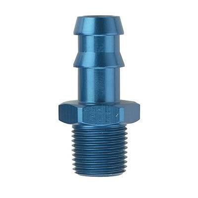 Fragola 484008 fitting straight 1/2" barbed hose end to 3/8" male npt blue ea