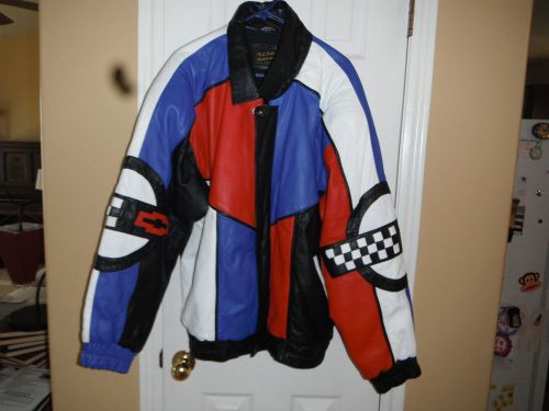 Men's c4 chevrolet corvette leather coat/jacket size xl