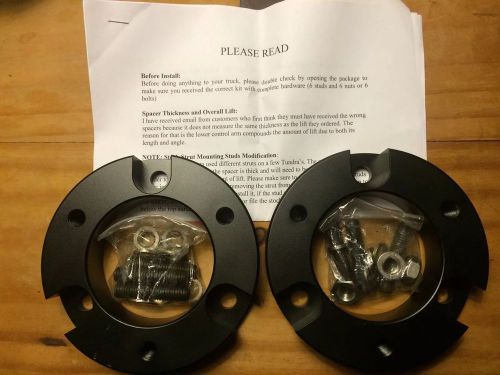 1&#034; toyota tundra 1st gen front end leveling pucks (6 hole) w/ instructions