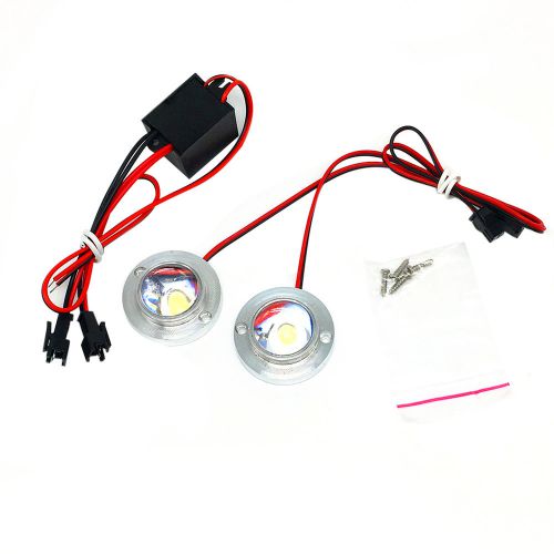 Car truck 2 led strobe flash emergency driving white 12v 5w light + controller