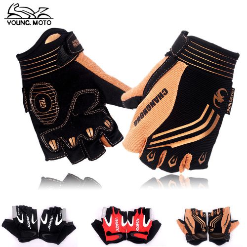 Motorcycle gloves cycling mitt micro fiber half finger sporting casual gloves