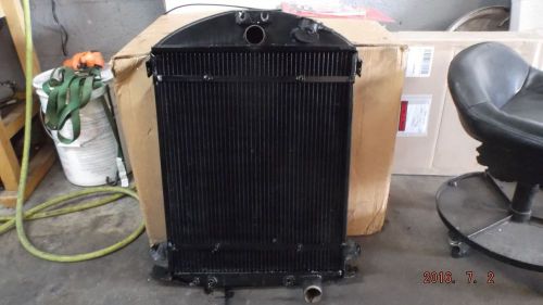 Used hd radiator fits 1932 ford model a shell, brass/copper construction see des