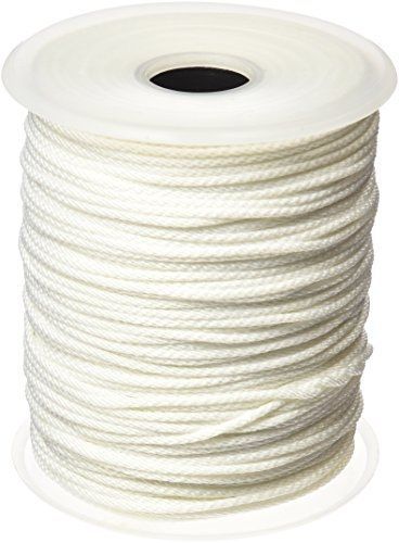 Unicord 500543 whte 1/8"x600' nylon solid braid