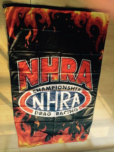 Nhra racing on fire vertical banner flag banner sign 5x3 feet new limited!