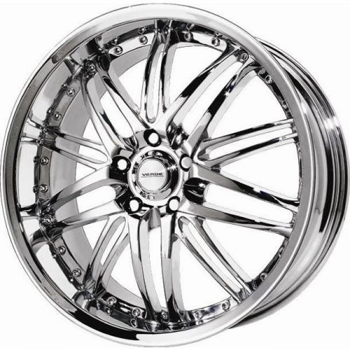 V55-883138c 18x8 5x4.25 (5x108) wheels rims chrome +38 offset alloy 10 spoke