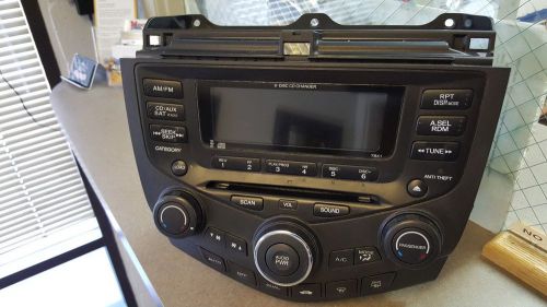 03 040 05 06 accord stereo/6 disc cd player ***oem***