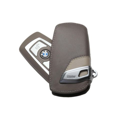 Genuine bmw  key holder fob leather case cover modern line