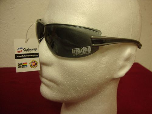 Big dog motorcycles luminary eye glasses gray lens w/ bdm logo chopper pitbull