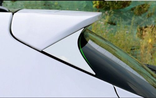 Chrome rear window triangle decoration cover trim 2pcs for hyundai tucson 2016