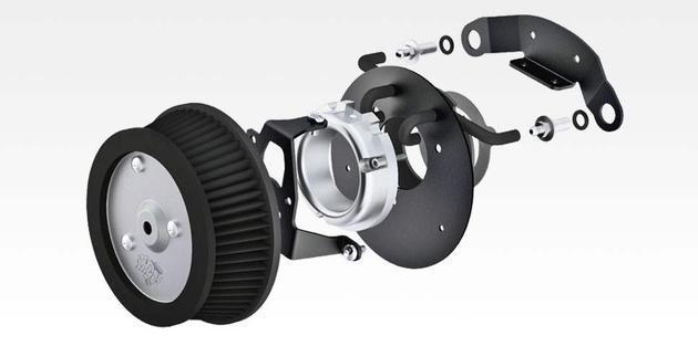 Vance hines vo2 air cleaner intake naked harley fxcwc softail rocker c 08-11