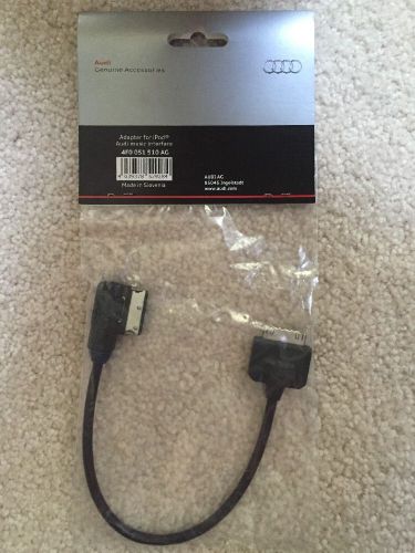 Audi ami mmi aux cable adapter for apple ipod, ipad, iphone part #4f0051510ag