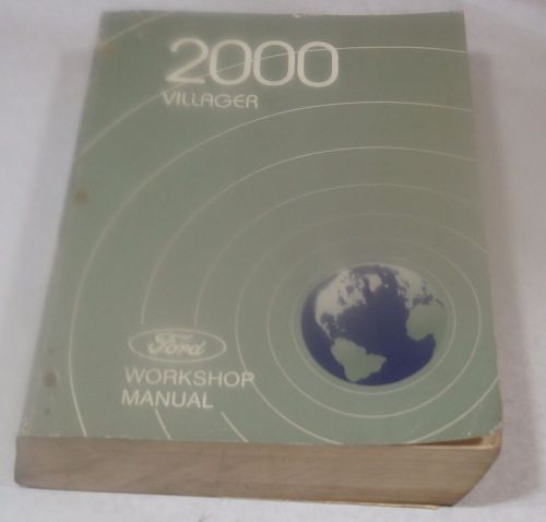 Authentic 2000 mercury villager van oem service shop manual repair book