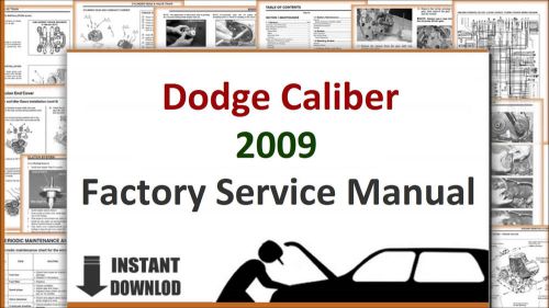 Dodge caliber 2009 service manual workshop manual repair manual