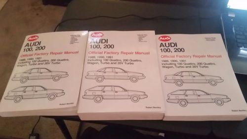 Audi 100, 200 factory repair manual vol 1,2, and 3