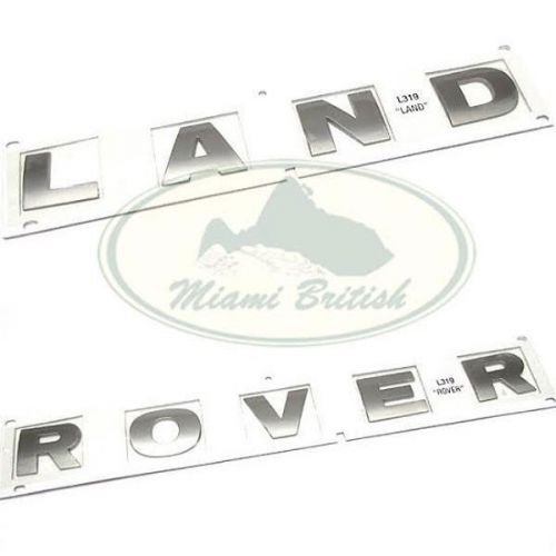 Land rover silver titan hood decal sticker lr3 lr4 lr038657 lr038658 oem