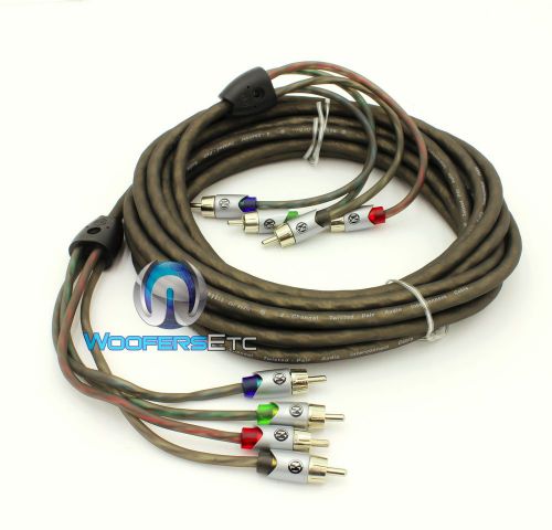 Memphis utpf-21.4 21 feet 4 channel ultra twisted rca audio amplifier cable wire
