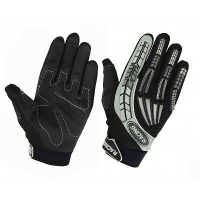 Motorcycle accessories biker motocross racing sport full finger glove black for