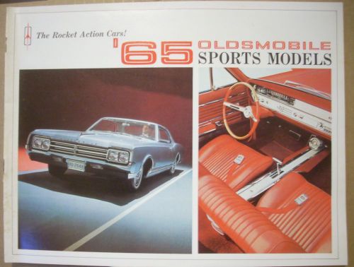 1965 oldsmobile sports models dealer sales brochure starfire jetstar i 442 f-85